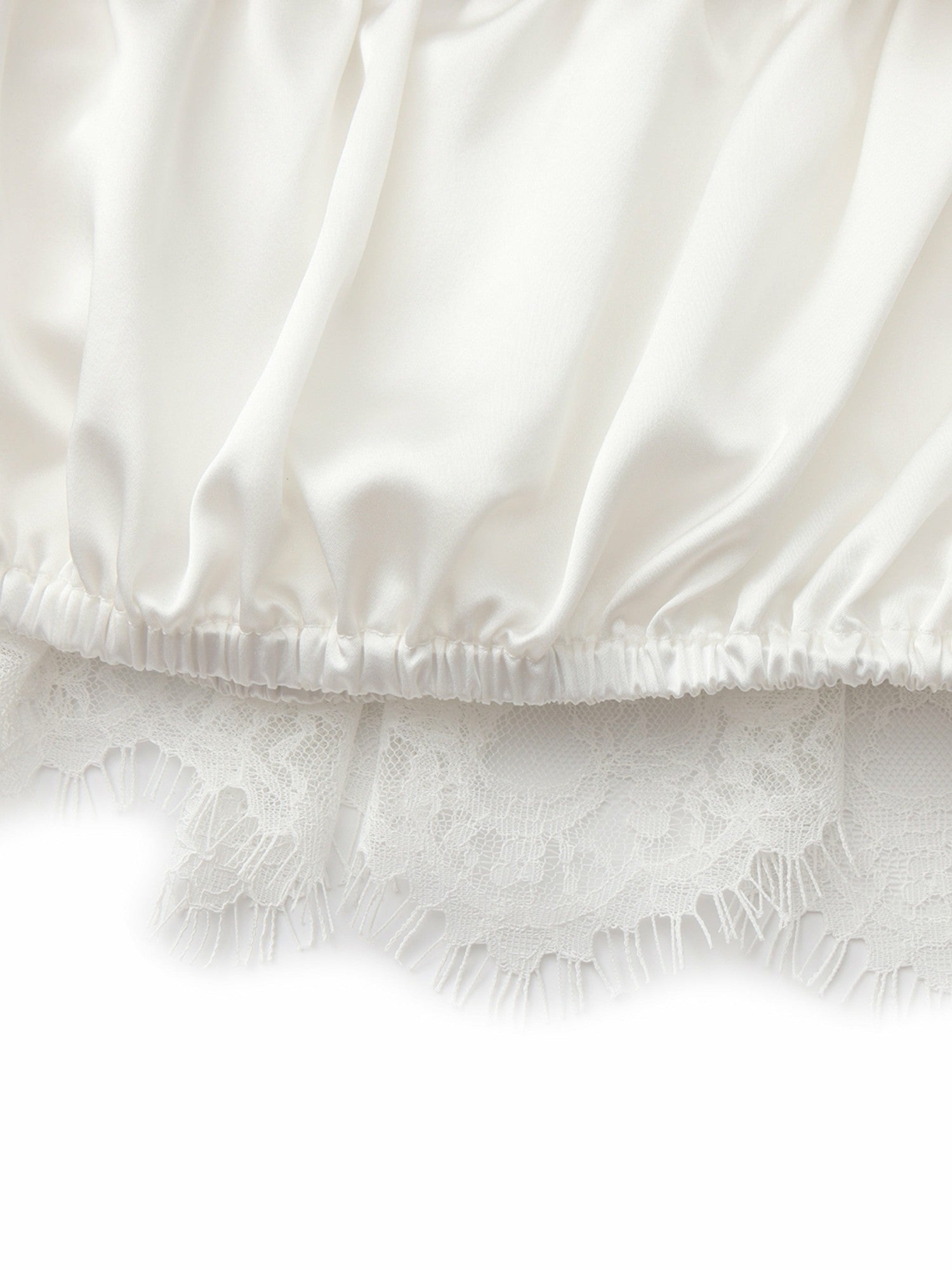 Nana Jacqueline Alexandra Off-Shoulder Lace White Top White