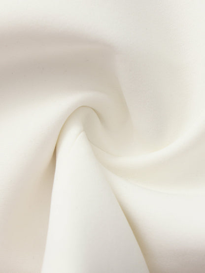 Nana Jacqueline Lou U-Neck Halter Tailored White Top White