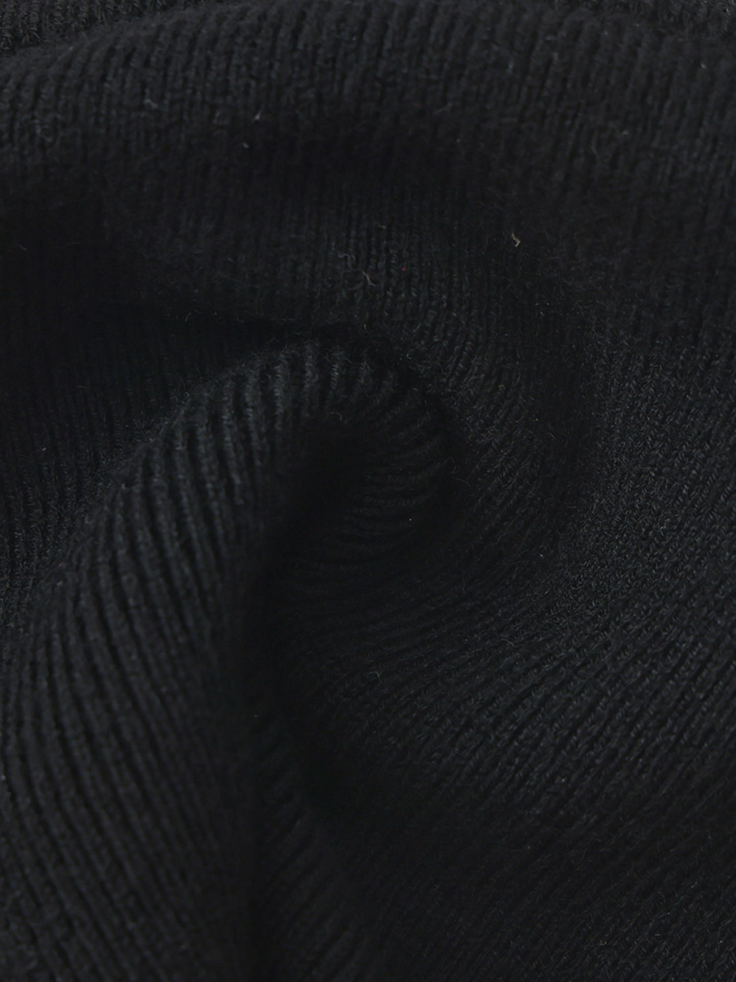 Nana Jacqueline Ana Halter Knit Wool-Blend Black Top Black