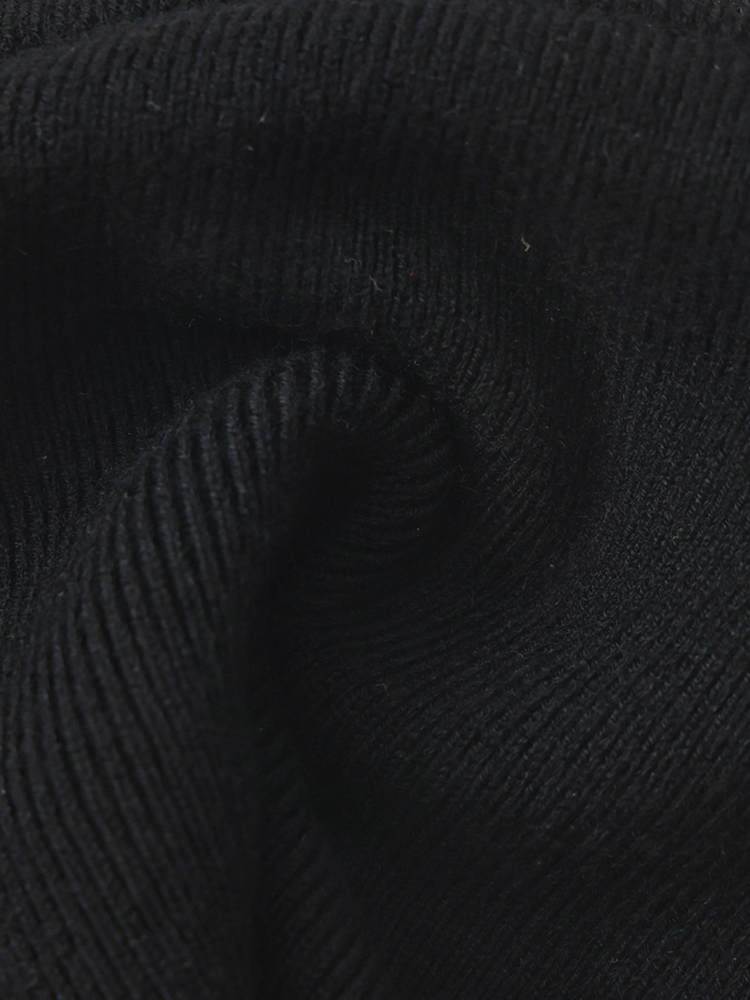 Nana Jacqueline Ana Halter Knit Wool-Blend Black Top Black