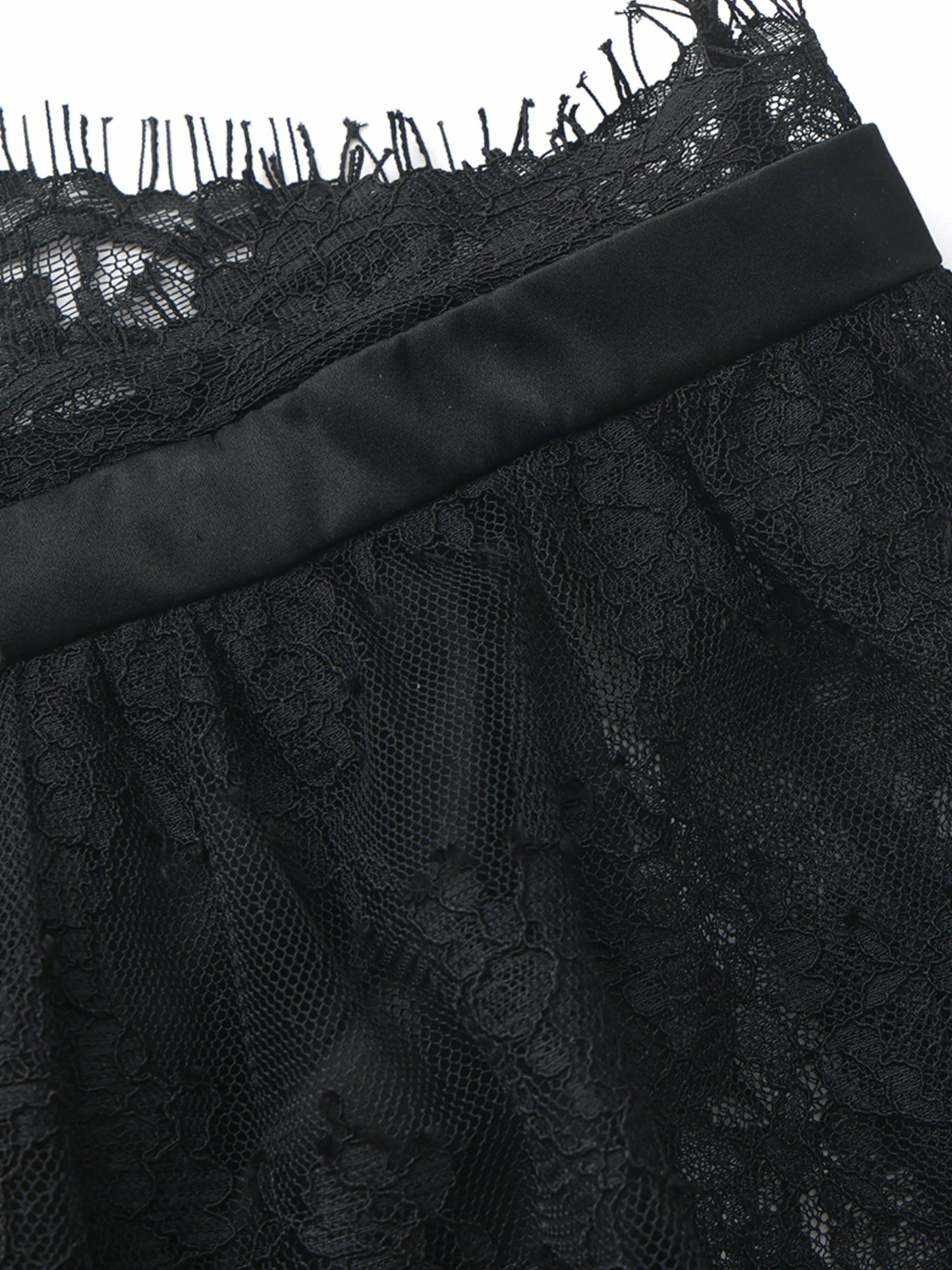 Nana Jacqueline Alexandra Off-Shoulder Lace Black Top Black