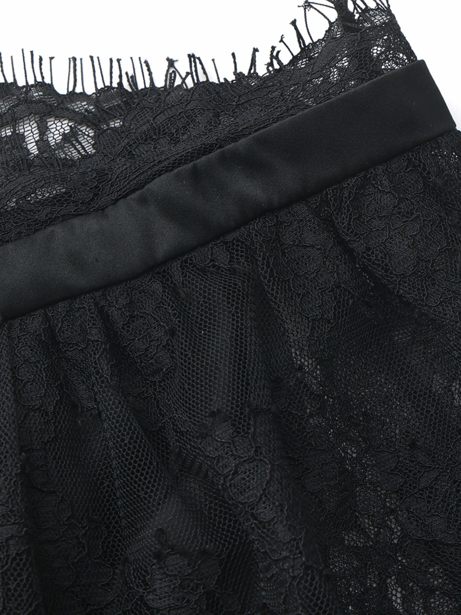 Nana Jacqueline Alexandra Off-Shoulder Lace Black Top Black