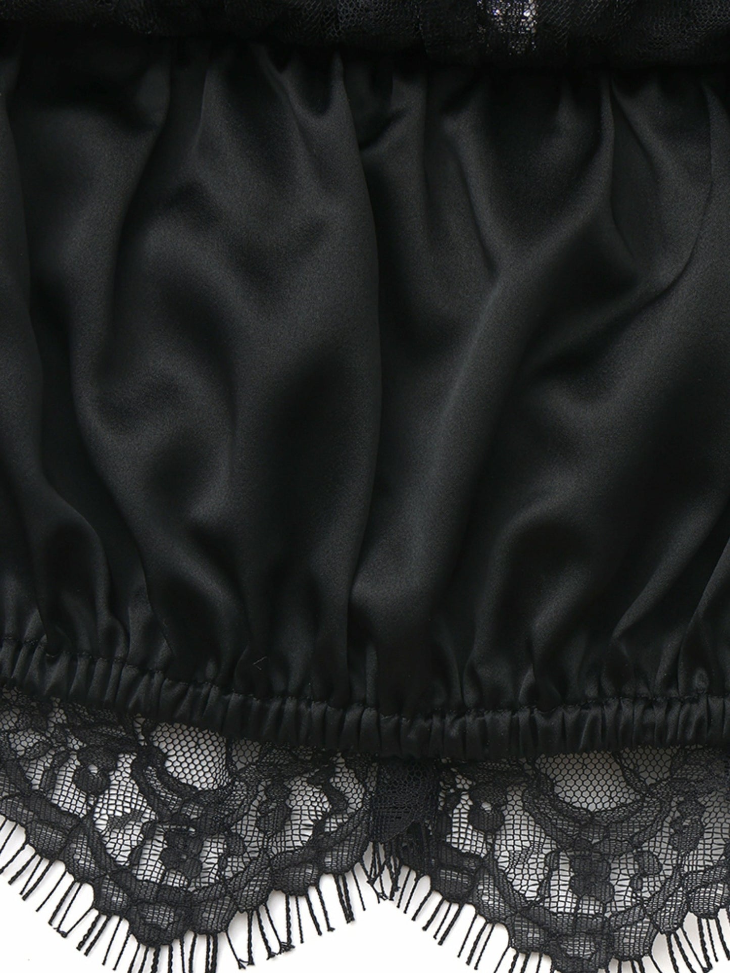 Nana Jacqueline Alexandra Off-Shoulder Lace Black Top Black