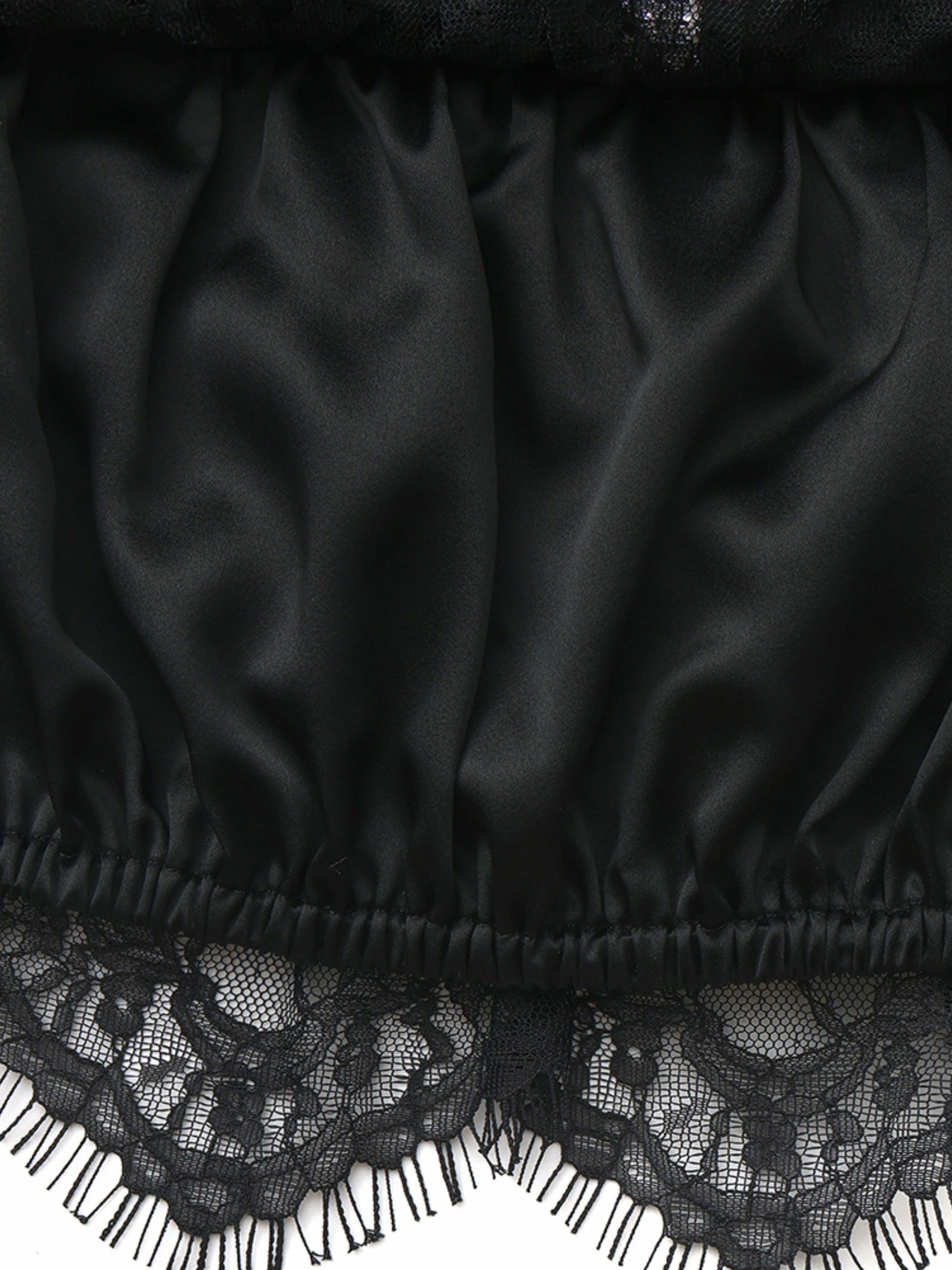 Nana Jacqueline Alexandra Off-Shoulder Lace Black Top Black