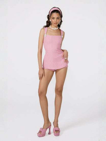 Nana Jacqueline Anabella Bow Top: Pink Top for Birthday Celebration Pink