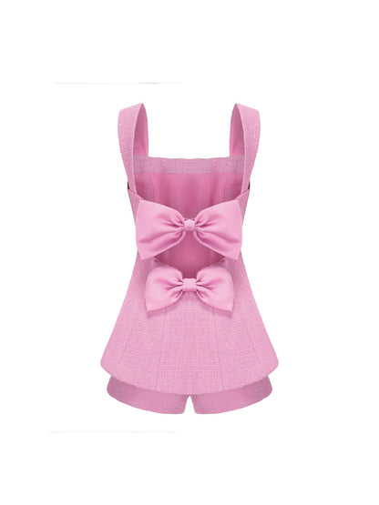 Nana Jacqueline Anabella Bow Top: Pink Top for Birthday Celebration Pink
