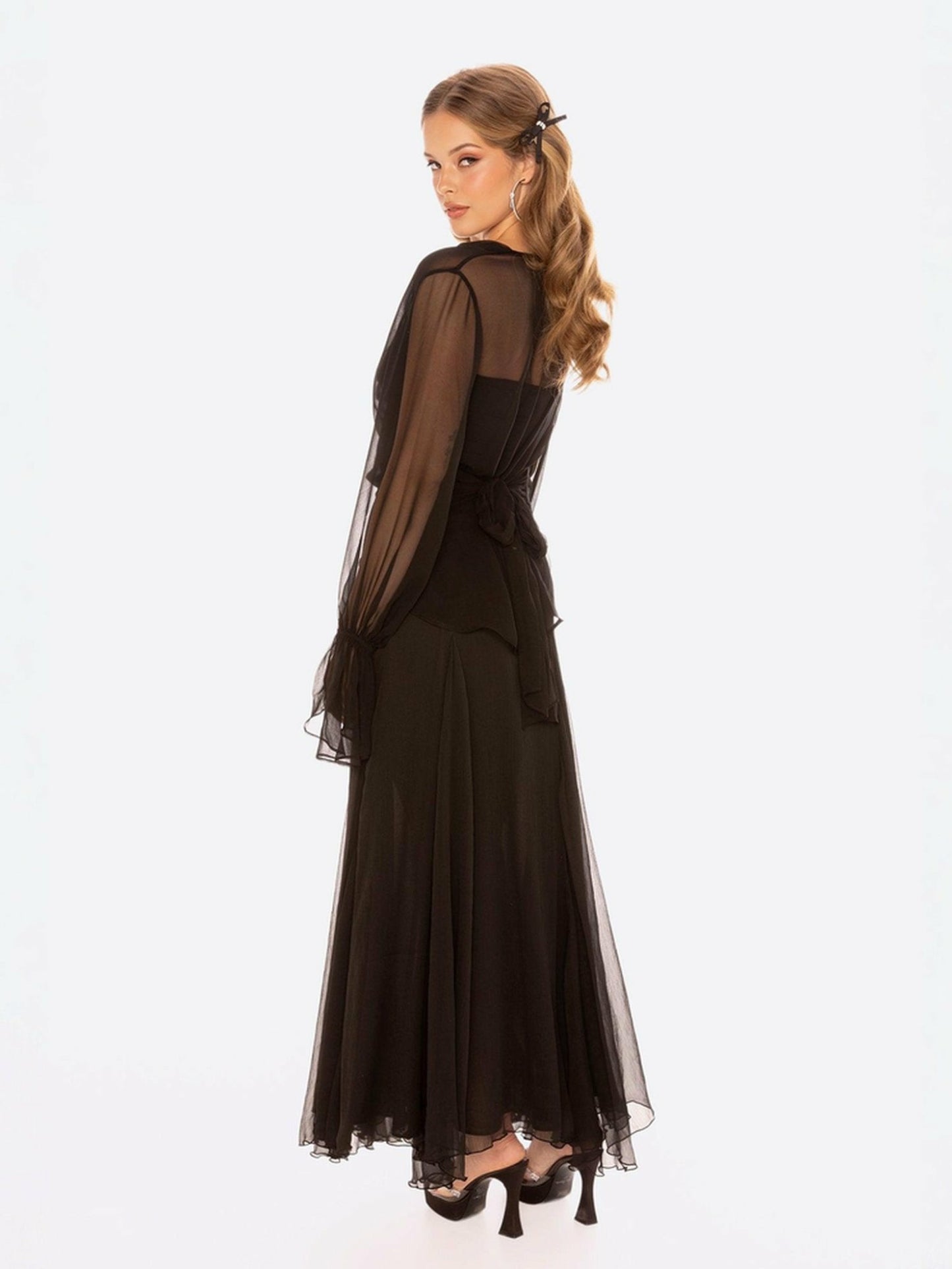 Nana Jacqueline Nora Top: Black Top for Date Night Black