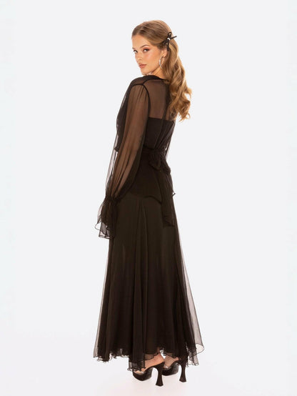 Nana Jacqueline Nora Top: Black Top for Date Night Black