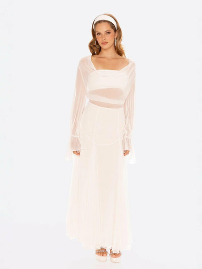 Nana Jacqueline Nora Top: White Top for Engagement Party White