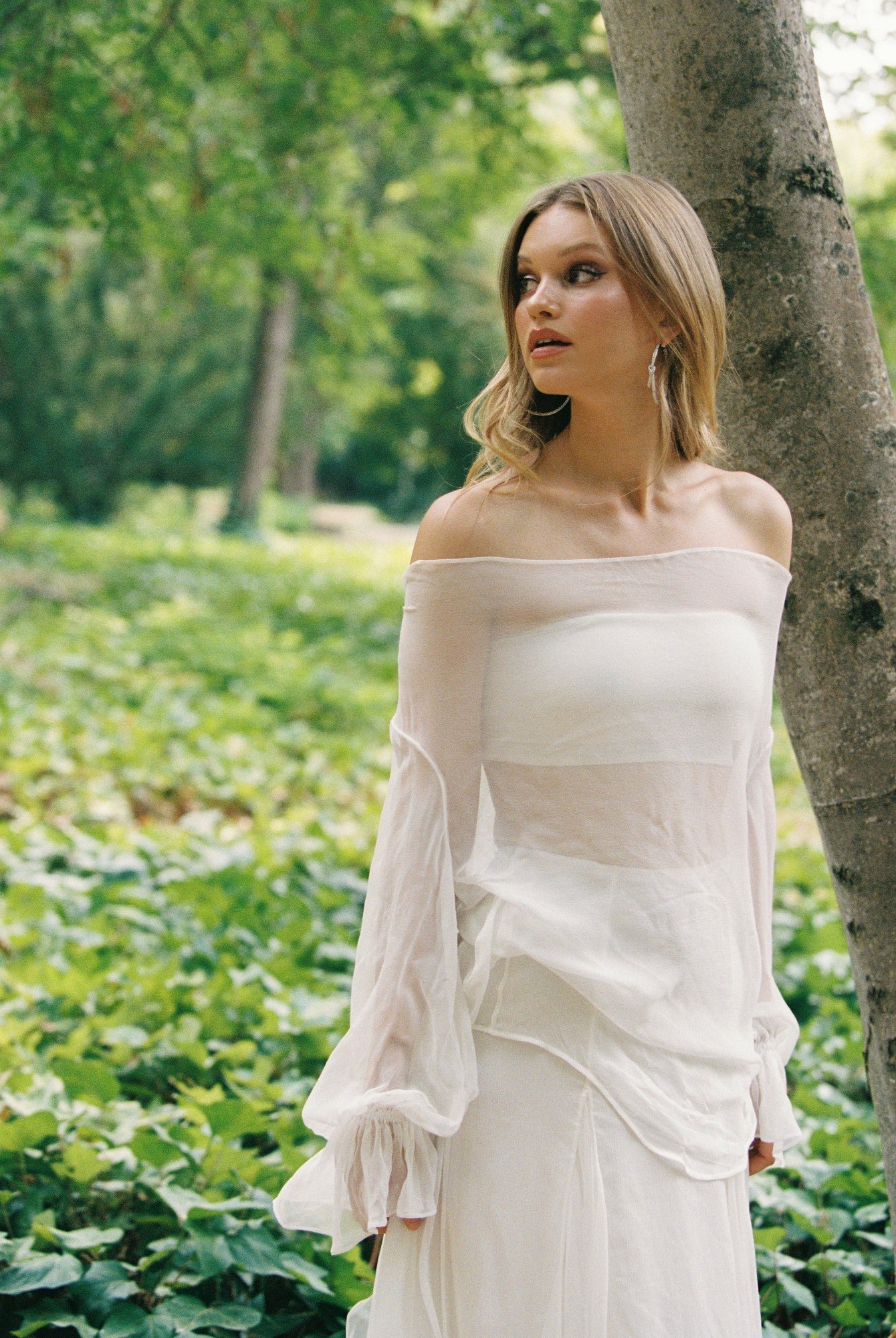 Nana Jacqueline Nora Top: White Top for Engagement Party White