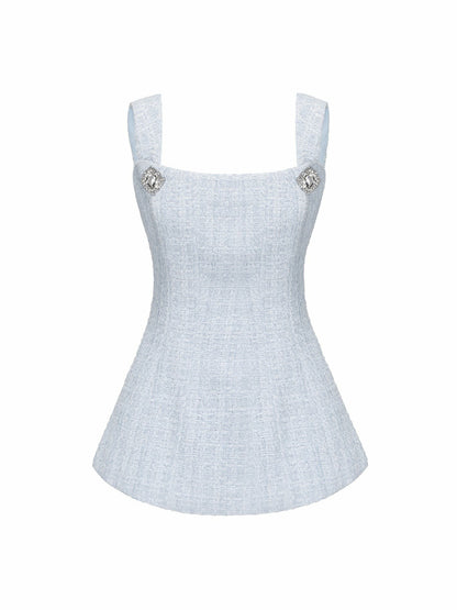 Nana Jacqueline Anabella Bow Top: Blue Top for Brunch Blue