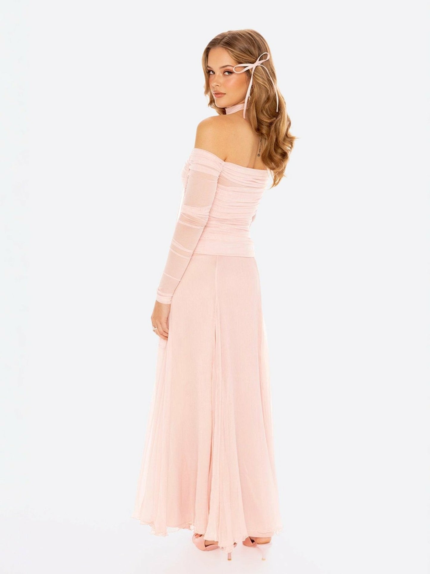 Nana Jacqueline Valencia Top: Pink Top for Date Night Pink
