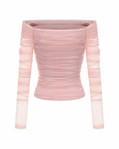 Nana Jacqueline Valencia Top: Pink Top for Date Night Pink