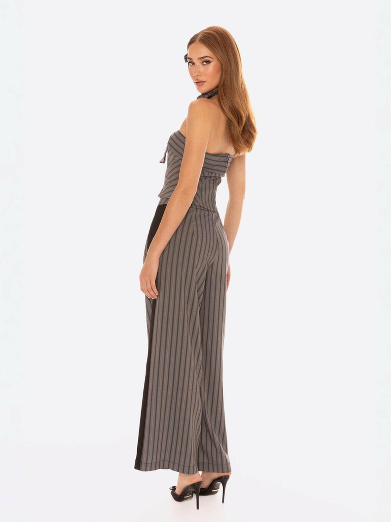 Nana Jacqueline Amber Top: Gray Strapless Top for Date Night Gray
