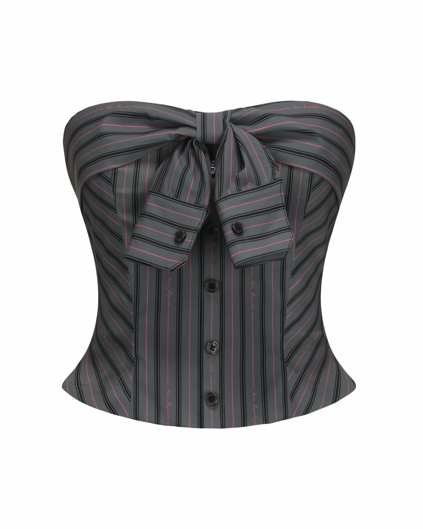 Nana Jacqueline Amber Top: Gray Strapless Top for Date Night Gray