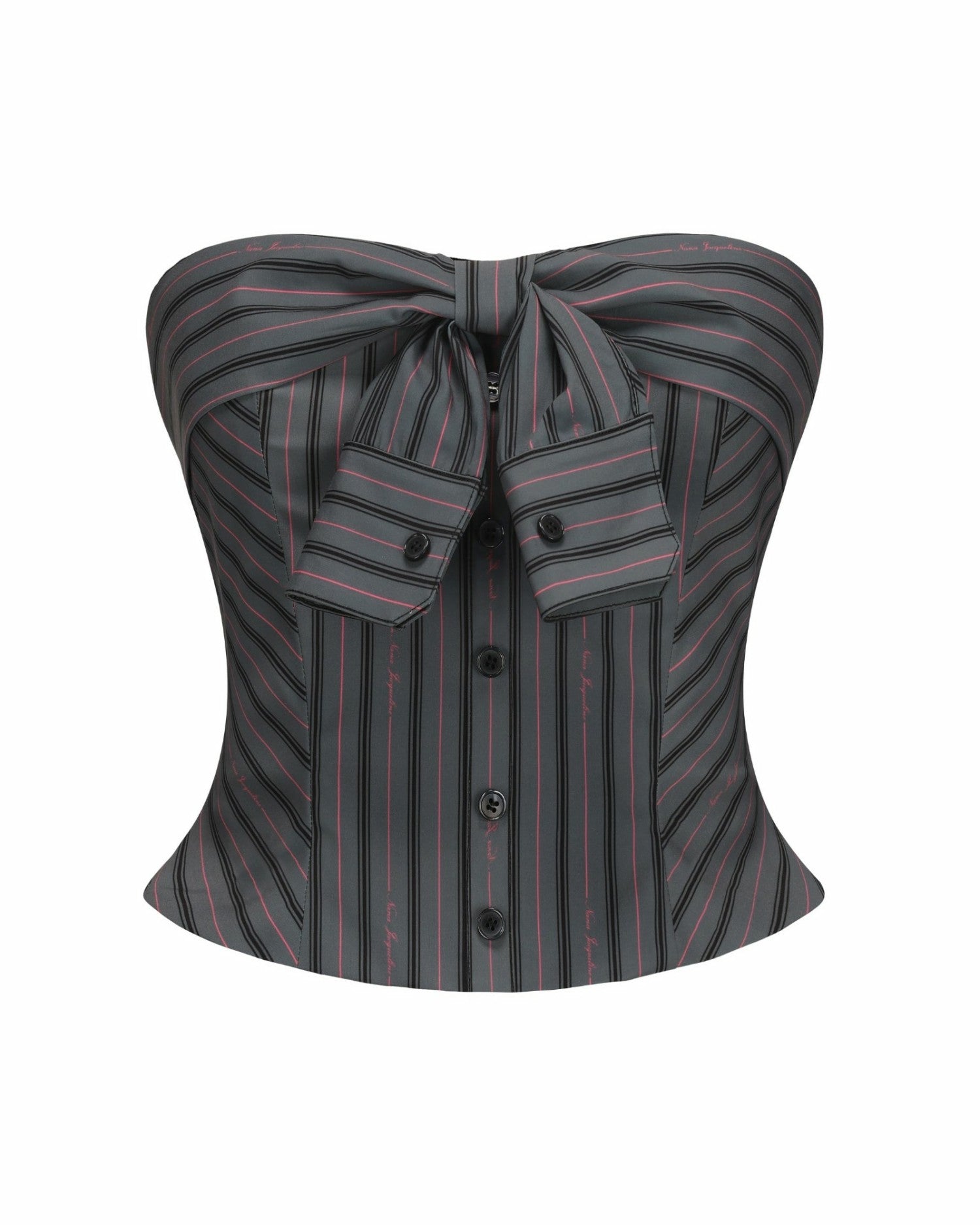 Nana Jacqueline Amber Top: Gray Strapless Top for Date Night Gray