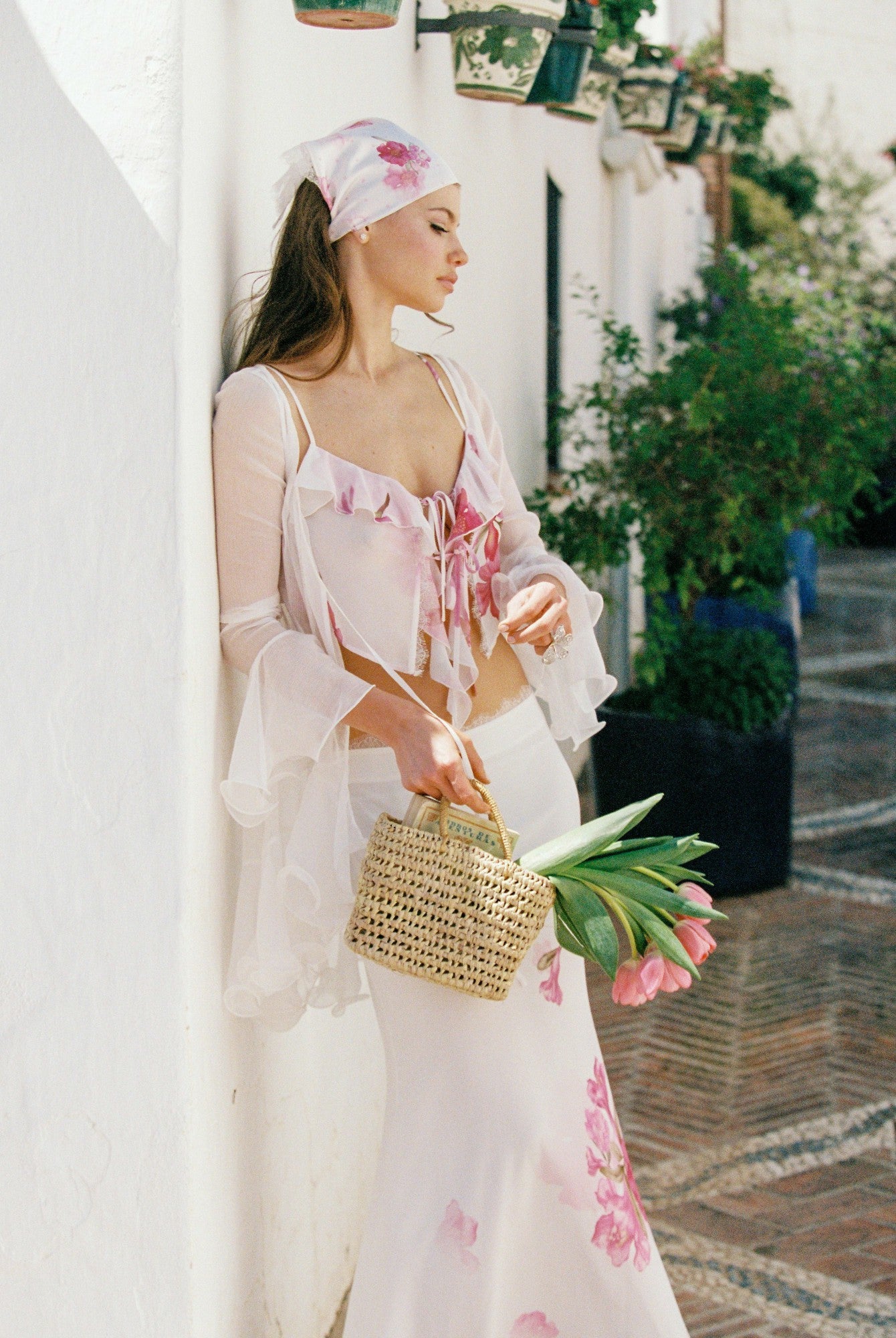 Nana Jacqueline Vivienne Top: Pink Top for Brunch Pink