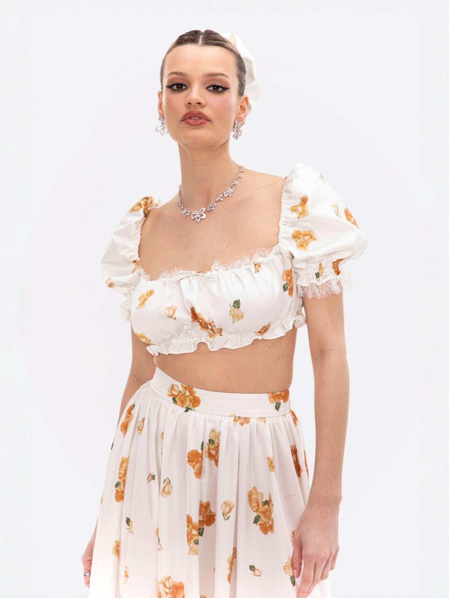 Nana Jacqueline Theodora Top: Floral Top for Garden Party Floral
