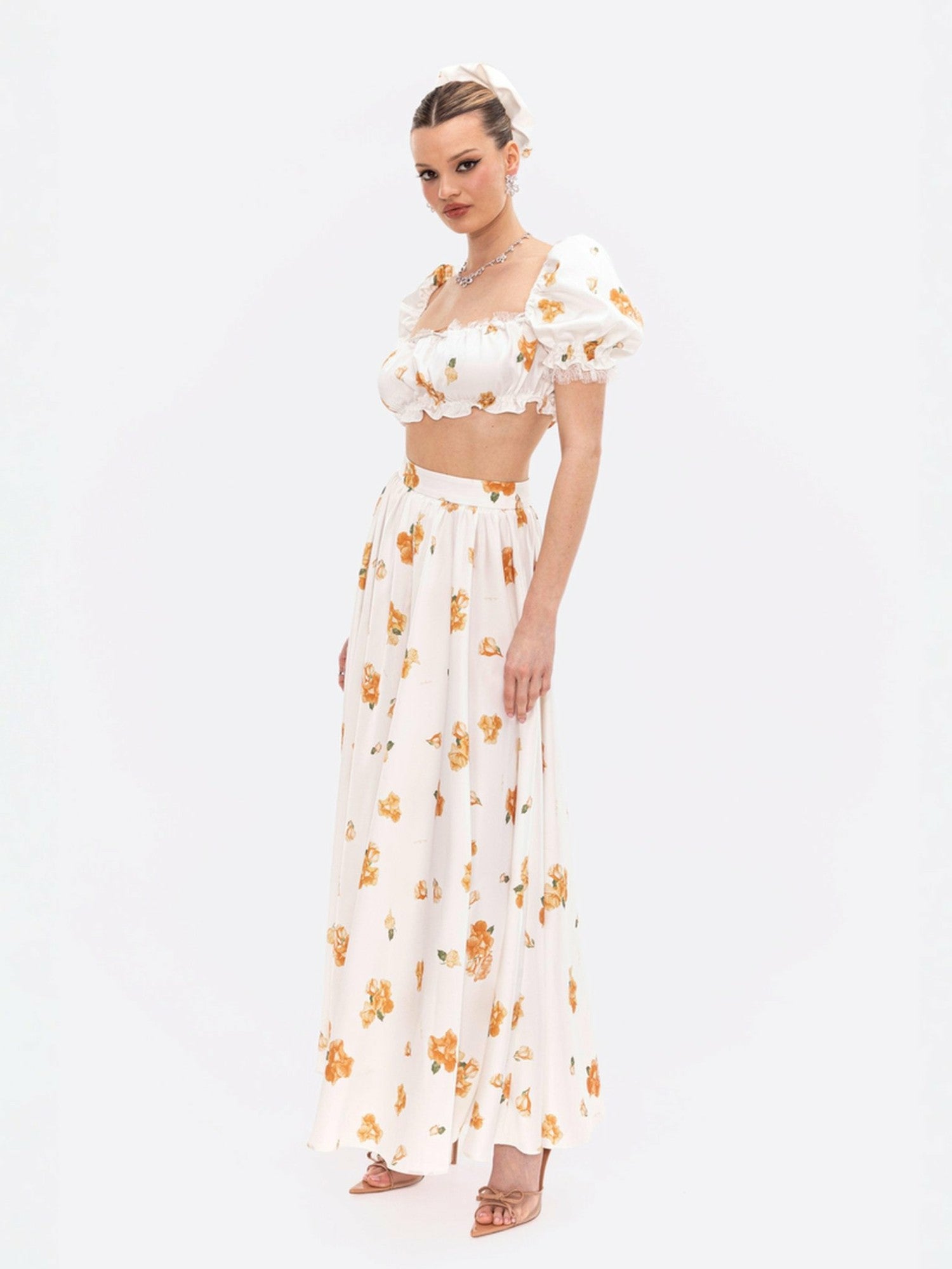 Nana Jacqueline Theodora Top: Floral Top for Garden Party Floral