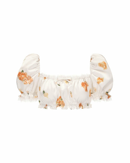 Nana Jacqueline Theodora Top: Floral Top for Garden Party Floral