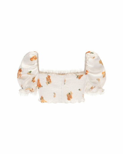 Nana Jacqueline Theodora Top: Floral Top for Garden Party Floral