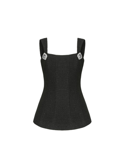 Nana Jacqueline Anabella Bow Top: Black Top for Date Night Black