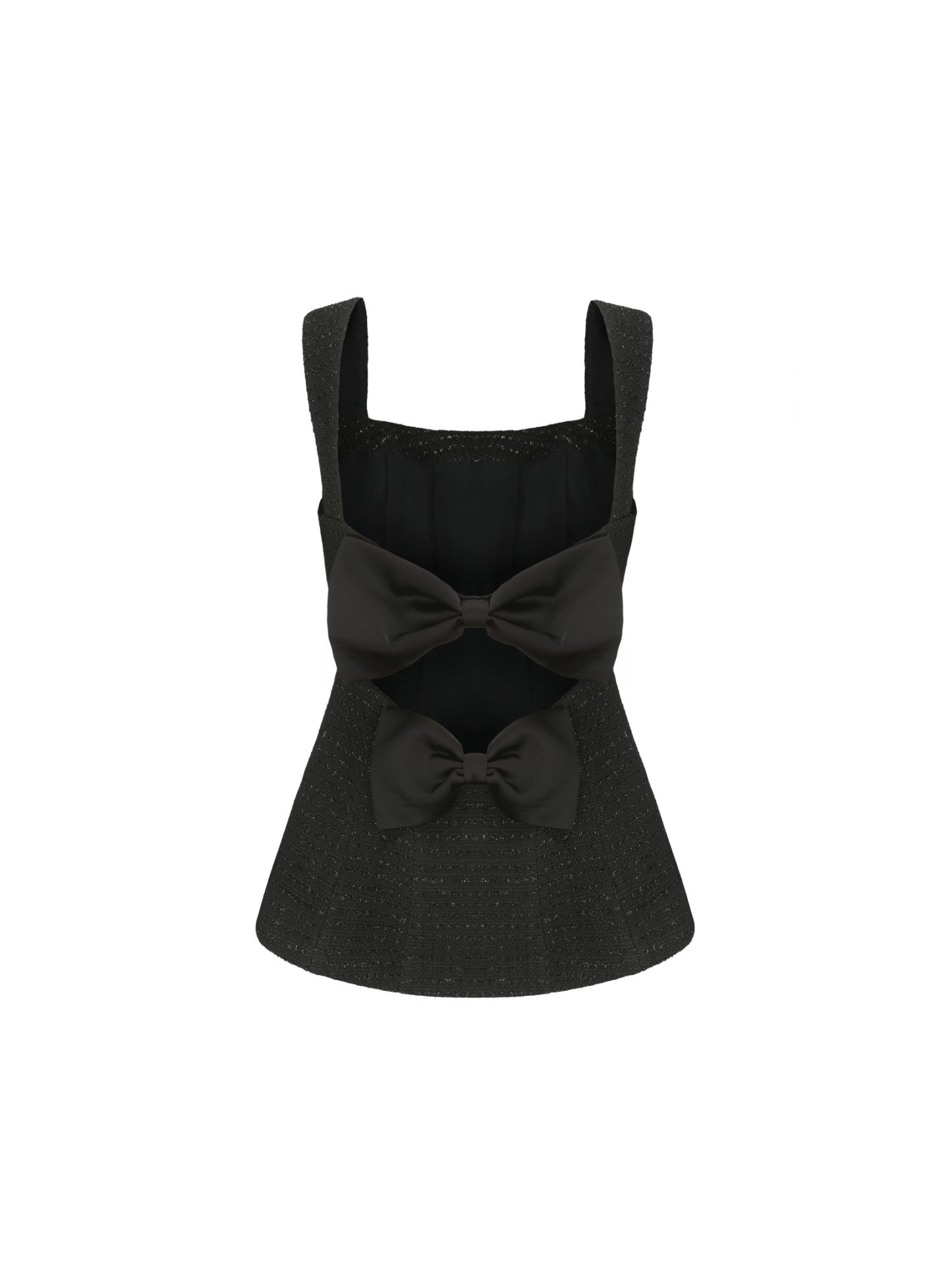 Nana Jacqueline Anabella Bow Top: Black Top for Date Night Black