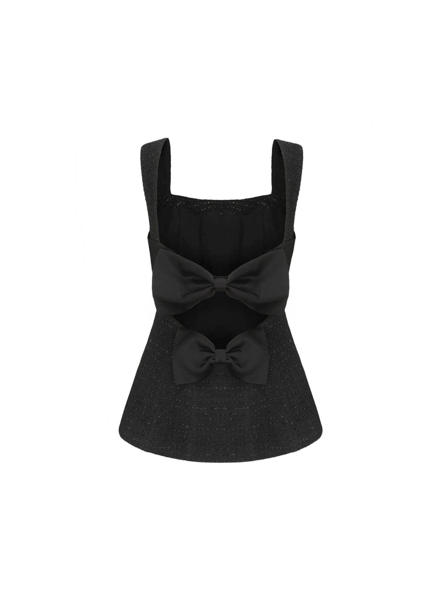 Nana Jacqueline Anabella Bow Top: Black Top for Date Night Black