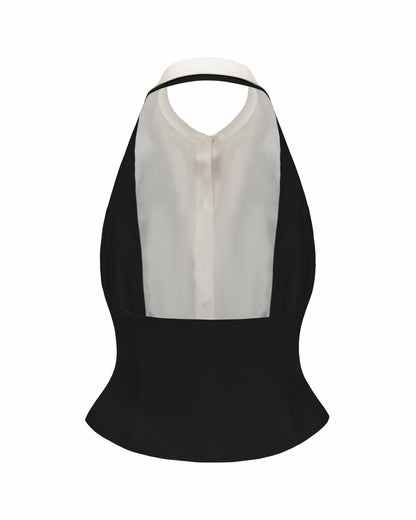 Nana Jacqueline Anya Vest Top: Black Vest Top for Date Night Black