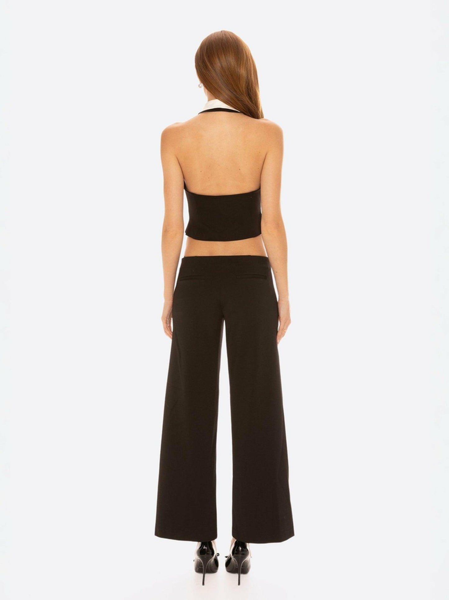 Nana Jacqueline Anya Vest Top: Black Vest Top for Date Night Black