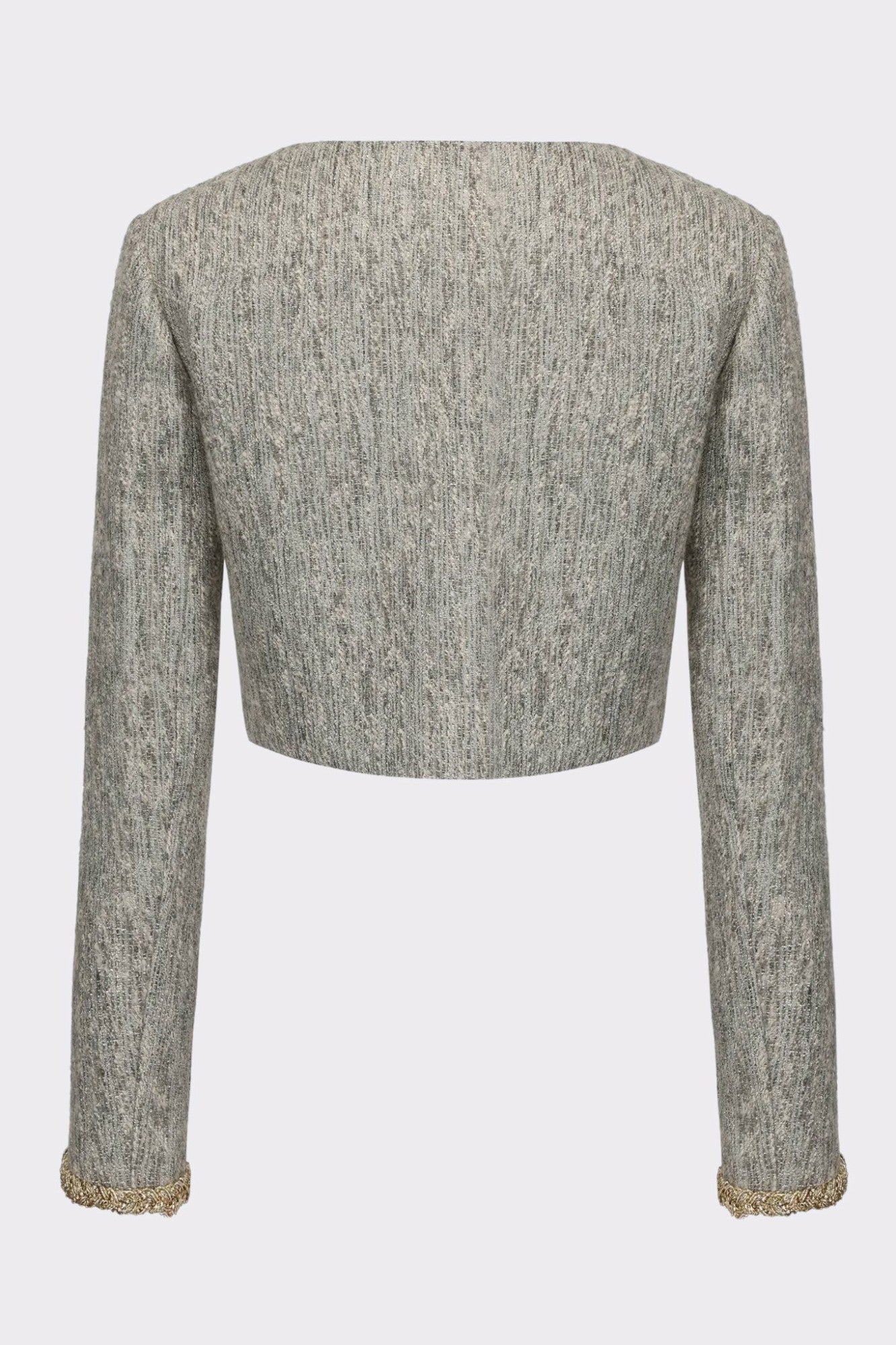 Nana Jacqueline Francesca Cropped Coat: Gray Cropped Coat for Brunch Gray