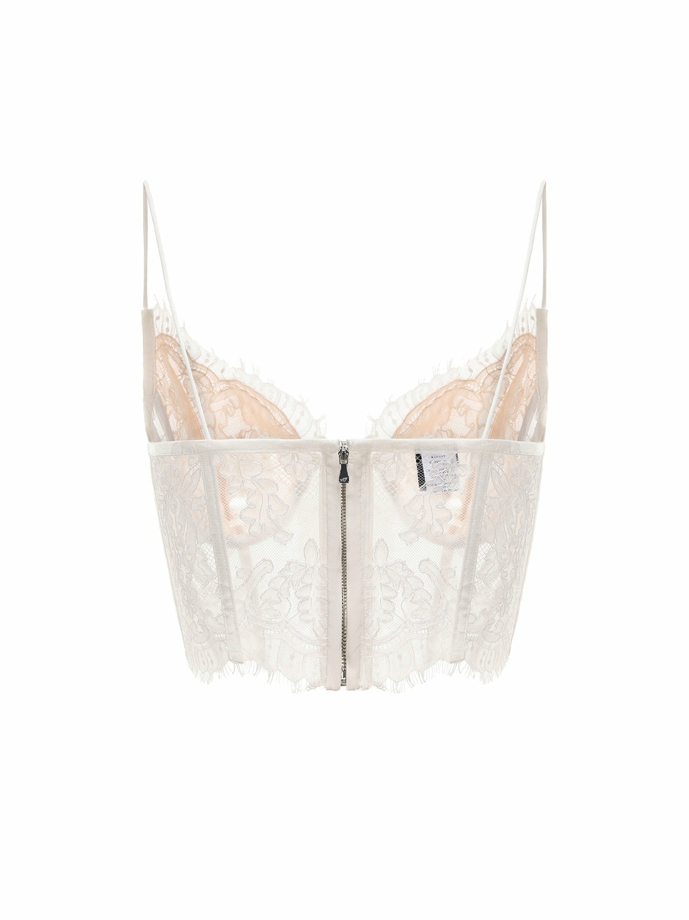 Nana Jacqueline Audrina Lace Top: White Lace Top for Bachelorette Party White