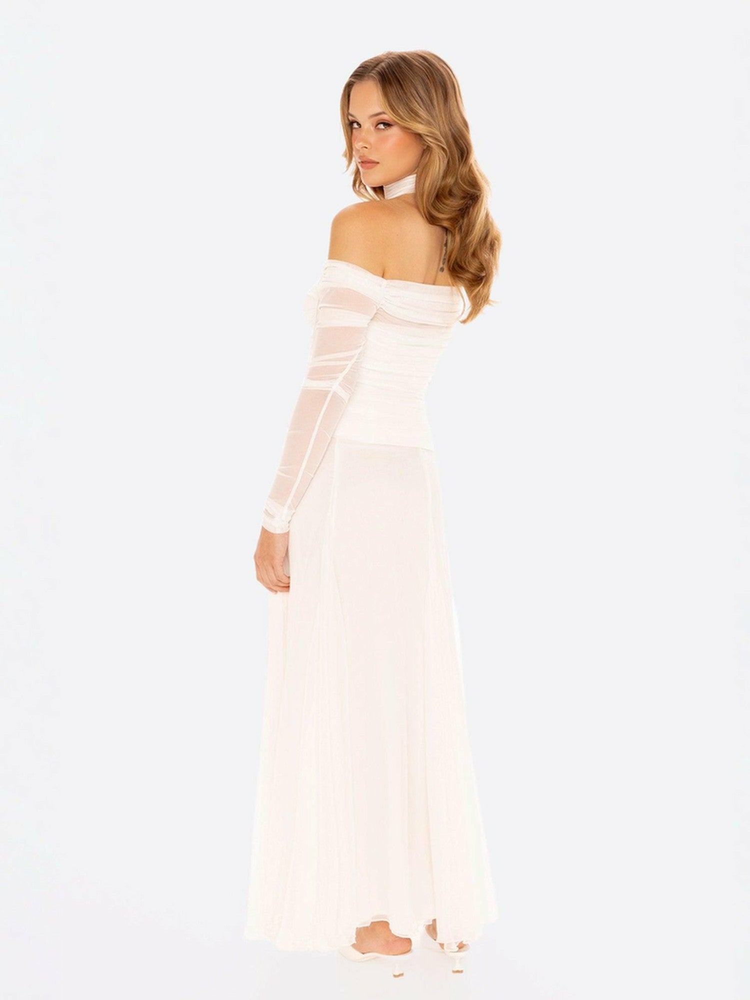 Nana Jacqueline Valencia Top: White Top for Date Night White