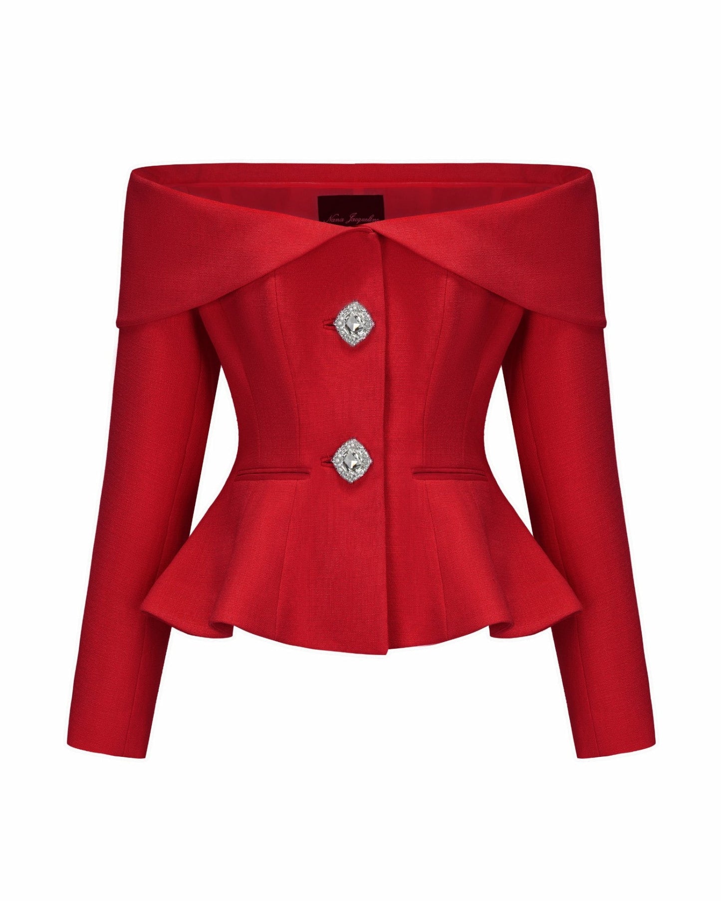Nana Jacqueline Blaire Top: Red Top for Holiday Party Red