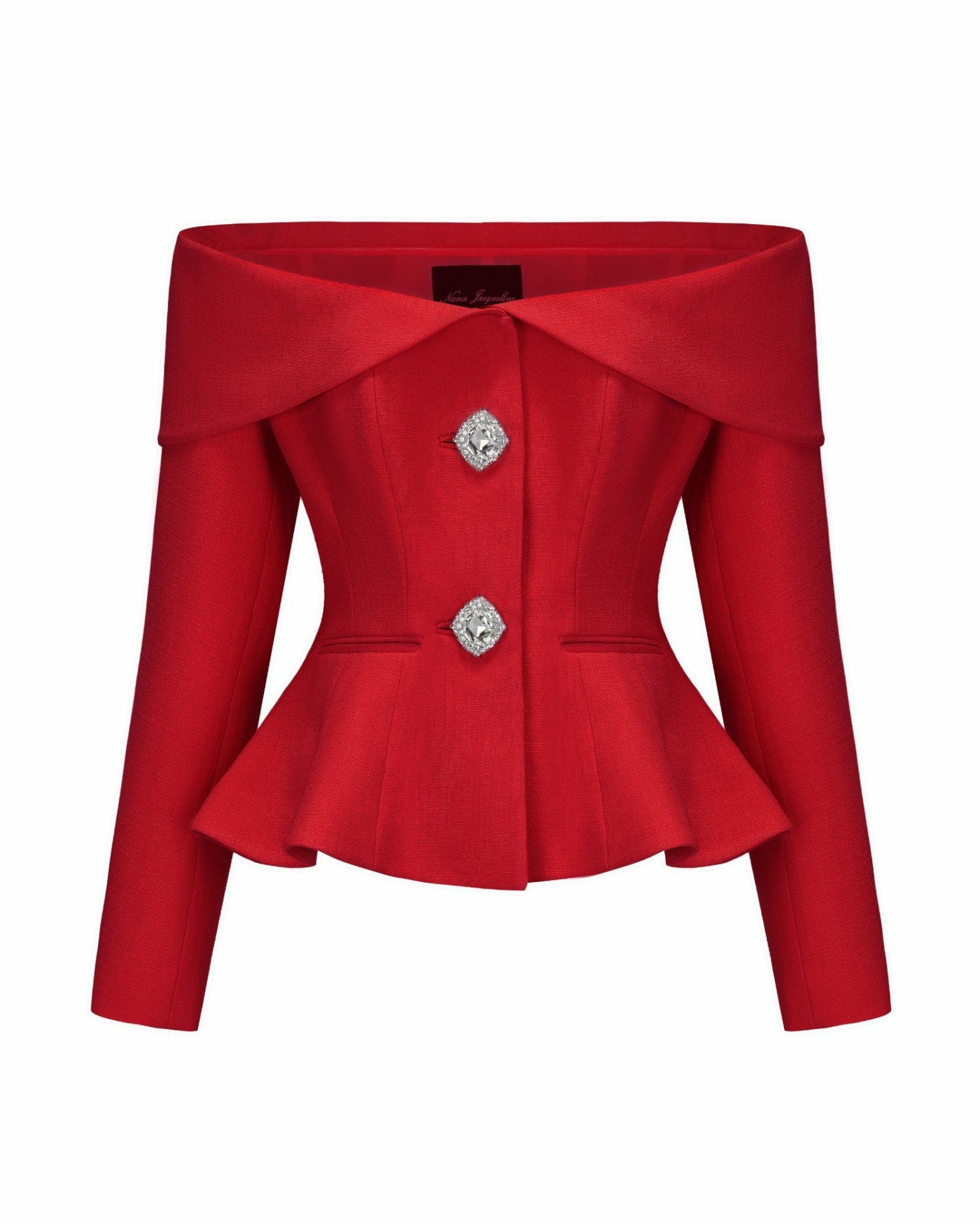 Nana Jacqueline Blaire Top: Red Top for Holiday Party Red