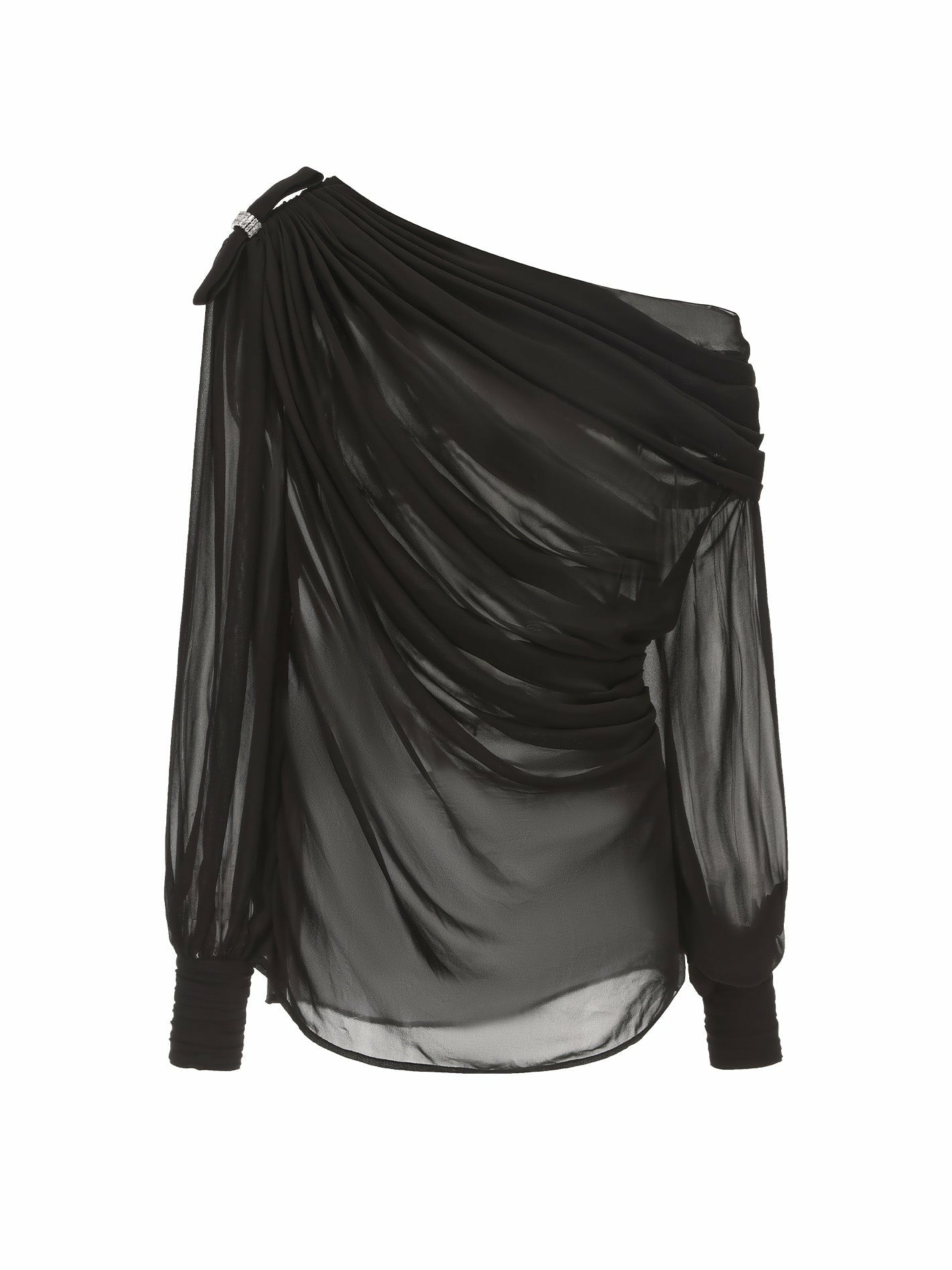 Nana Jacqueline Demi Top: Black Top for Date Night Black