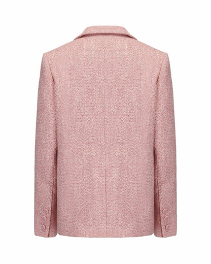 Nana Jacqueline Gia Suit Jacket: Pink Suit Jacket for Brunch Pink