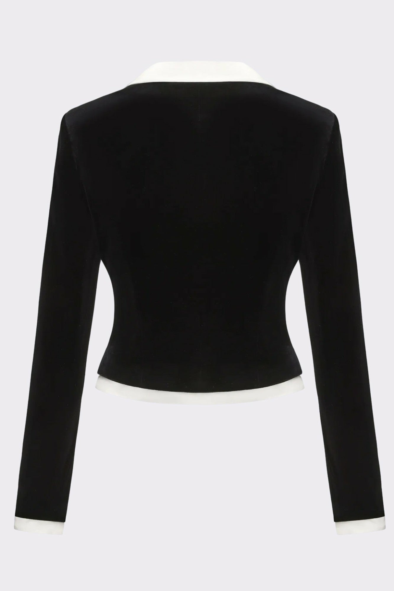 Nana Jacqueline Victoria Velvet Blazer: Black Blazer for Cocktail Party Black