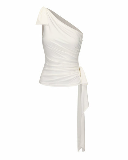Nana Jacqueline Liu Top: White Top for Bridal Shower White