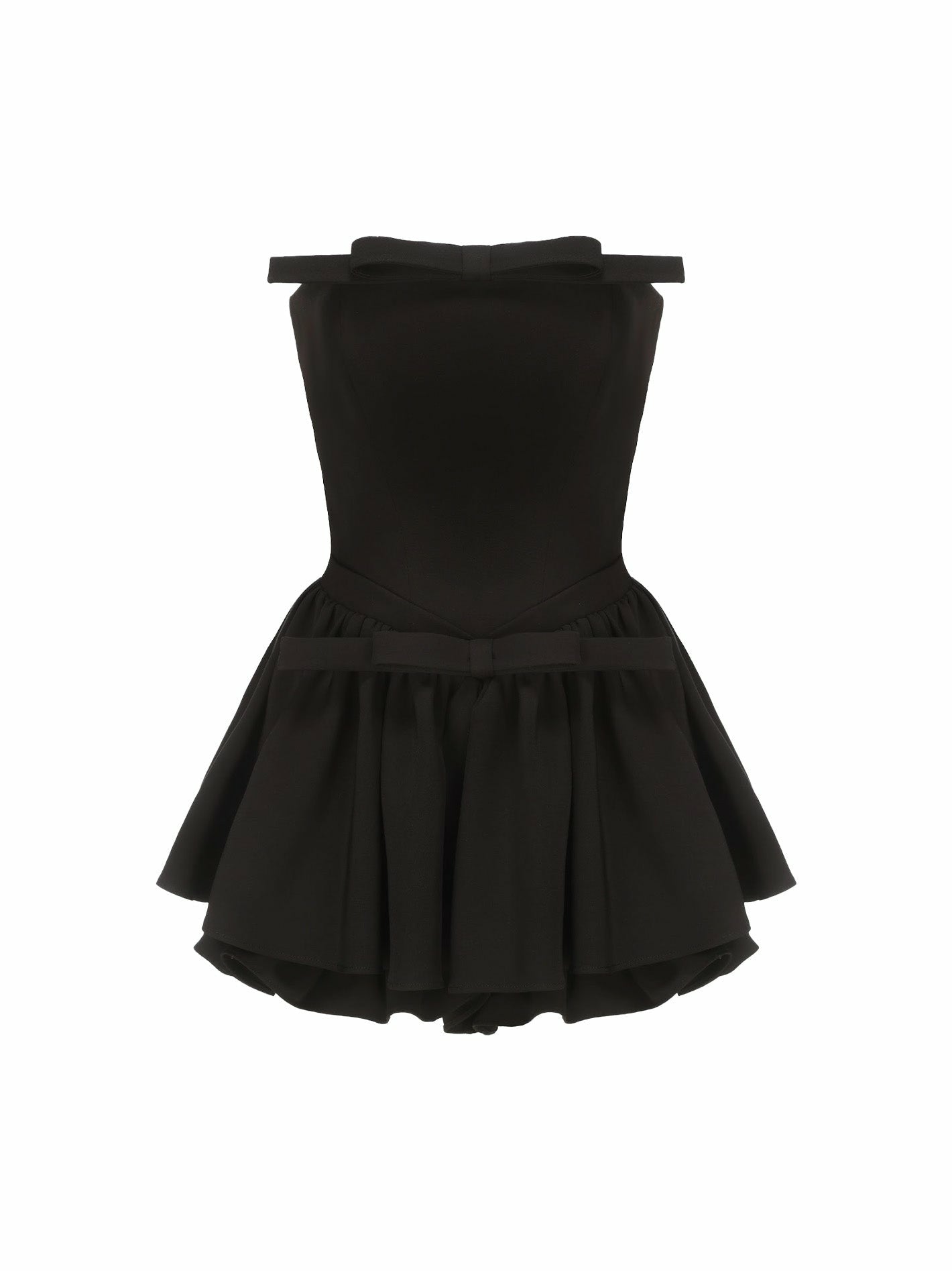 Nana Jacqueline Giselle Bow Jumpsuit: Black Jumpsuit for Birthday Celebration Black
