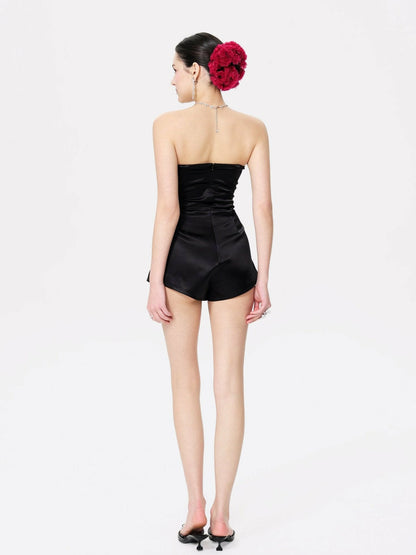 Nana Jacqueline Athena Jumpsuit: Black Jumpsuit for Cocktail Party Black