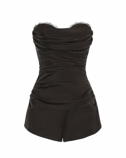 Nana Jacqueline Athena Jumpsuit: Black Jumpsuit for Cocktail Party Black