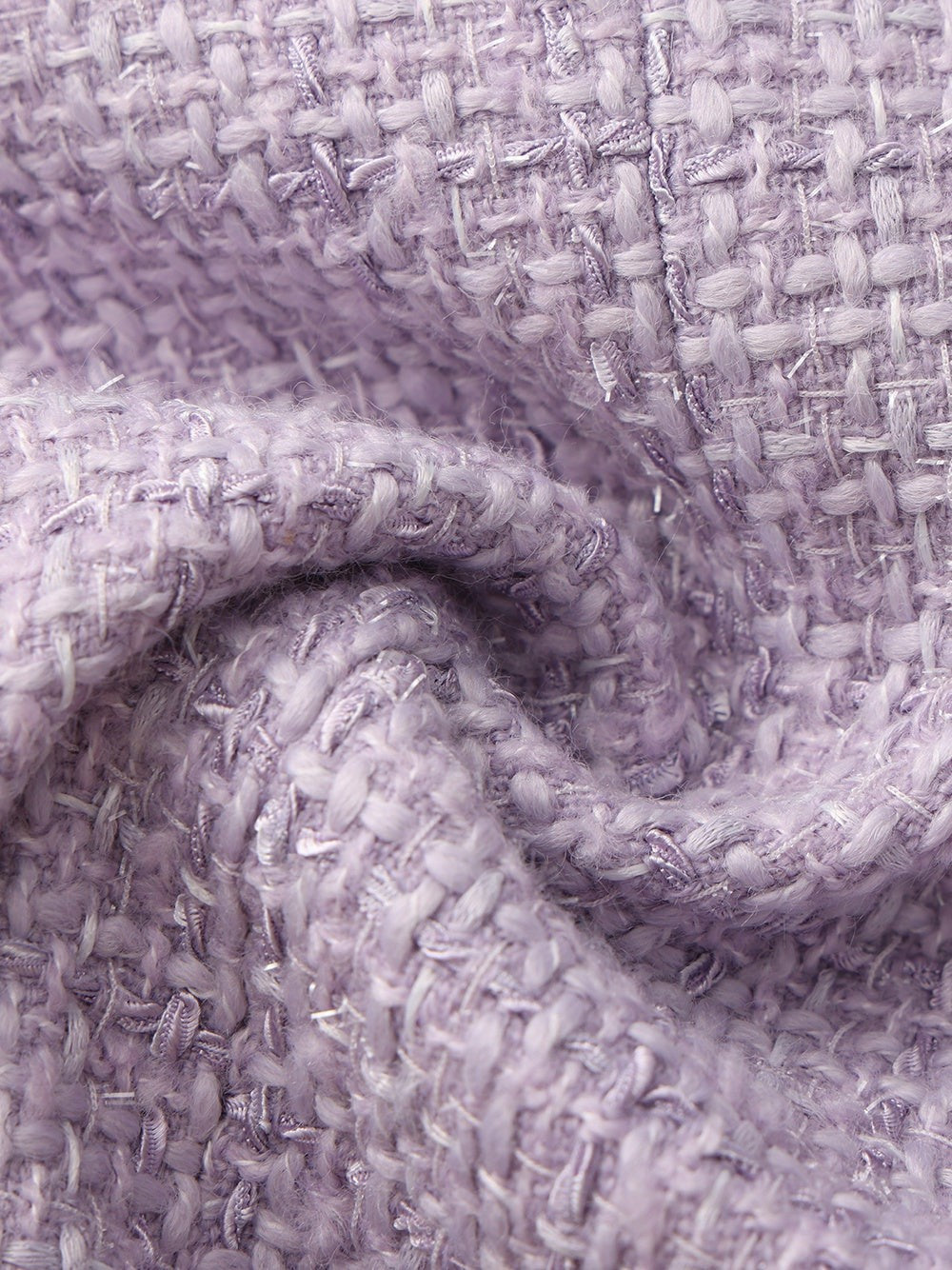 Nana Jacqueline Maya Tweed Purple Tailored Structured Blazer Purple