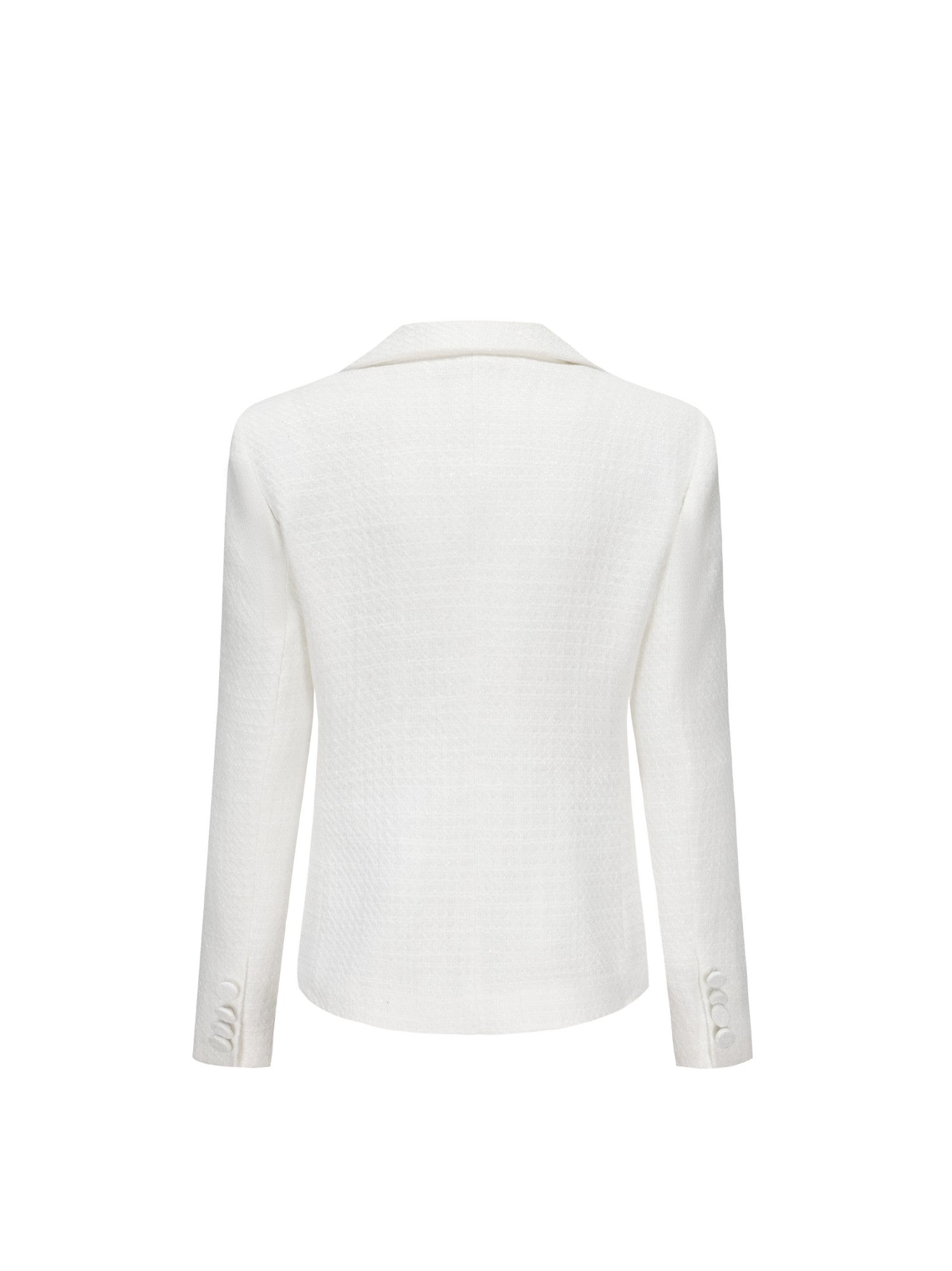 Nana Jacqueline Maya Lapel Suit Jacket: White Suit Jacket for Engagement Party White