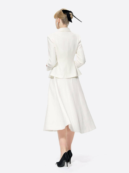 Nana Jacqueline Vanessa Blazer: White Blazer for Rehearsal Dinner White
