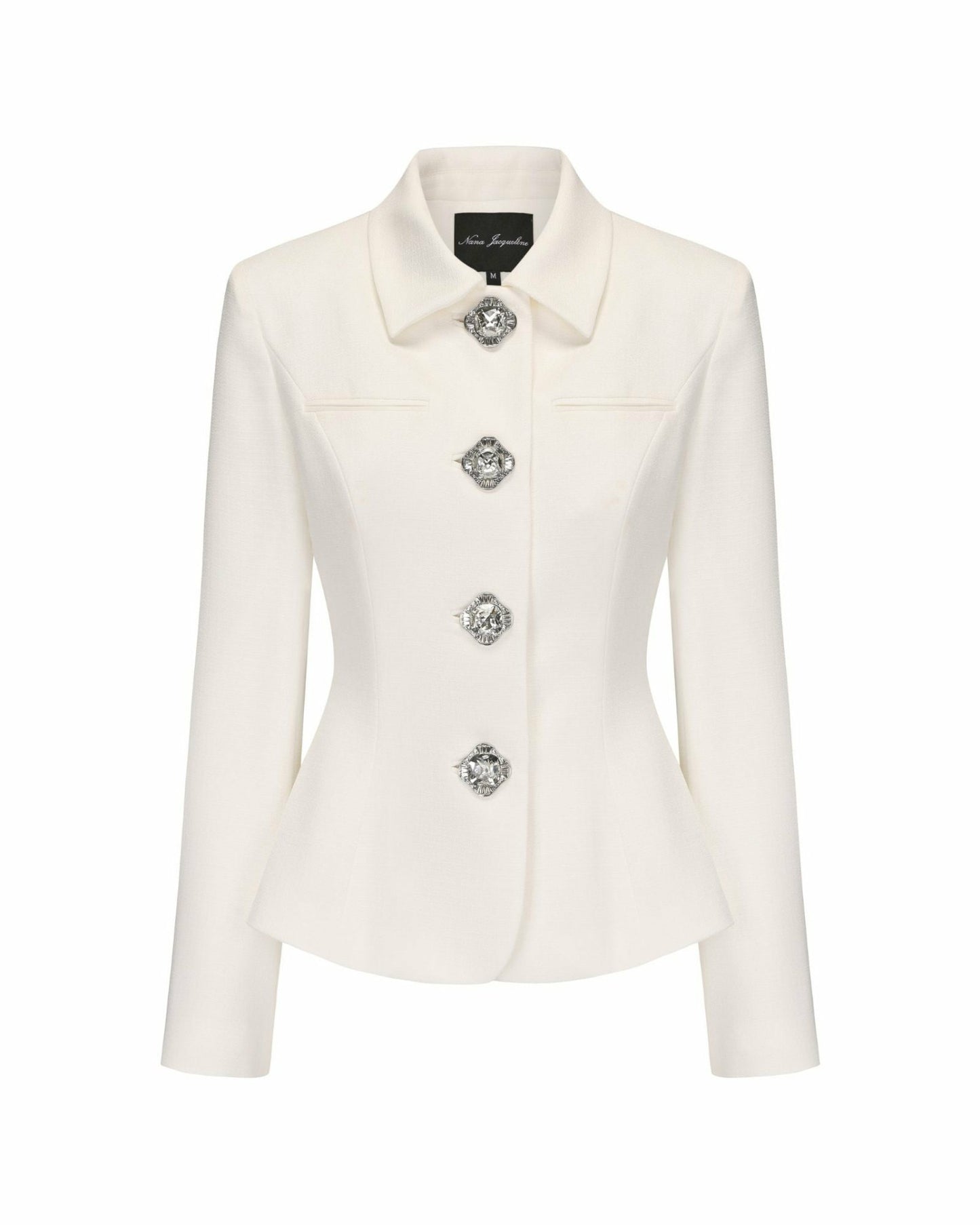 Nana Jacqueline Vanessa Blazer: White Blazer for Rehearsal Dinner White