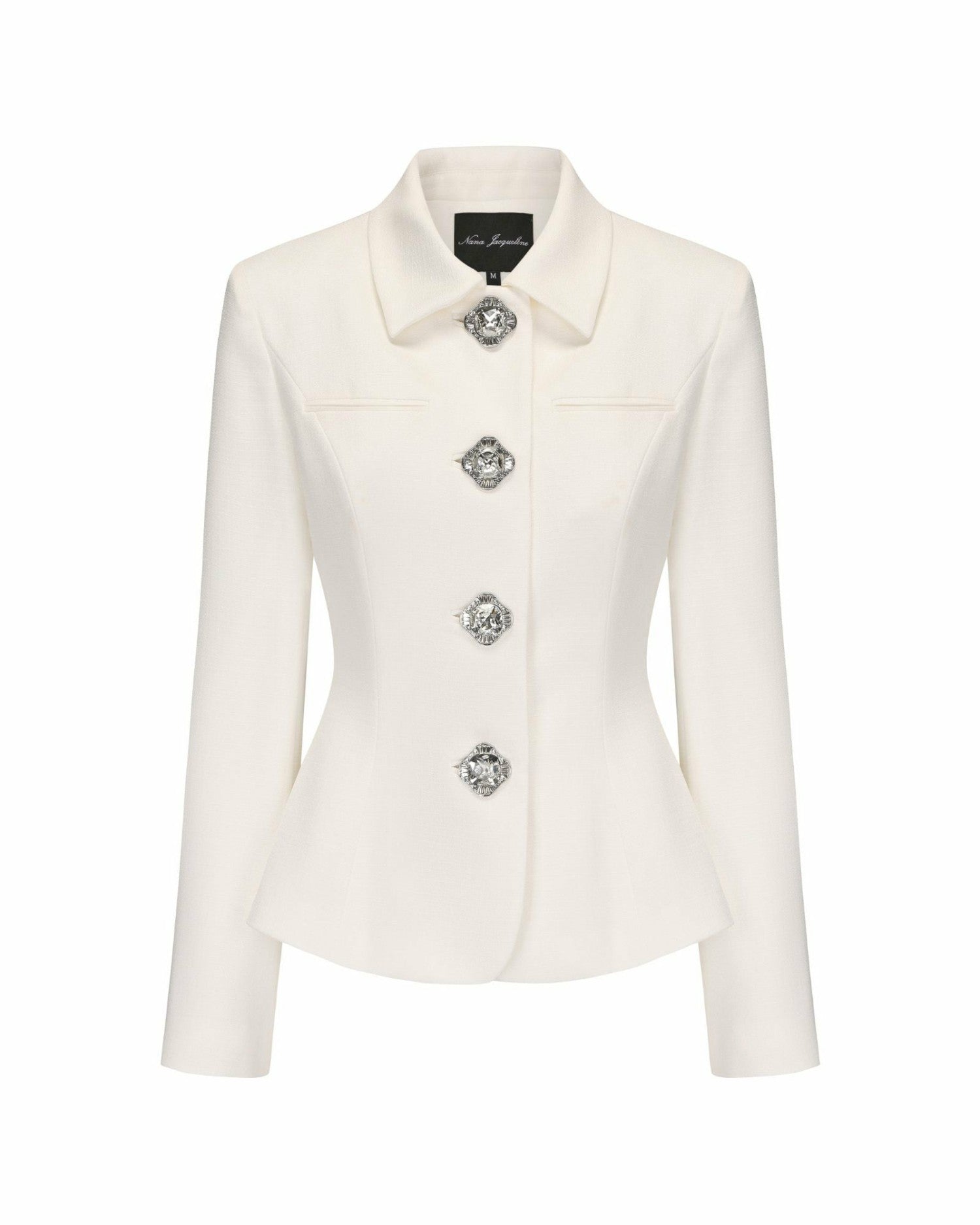 Nana Jacqueline Vanessa Blazer: White Blazer for Rehearsal Dinner White