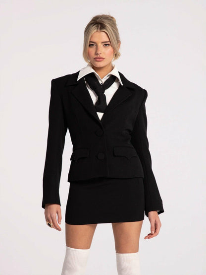 Nana Jacqueline Dionne Blazer: Black Blazer for Business Meetings Black