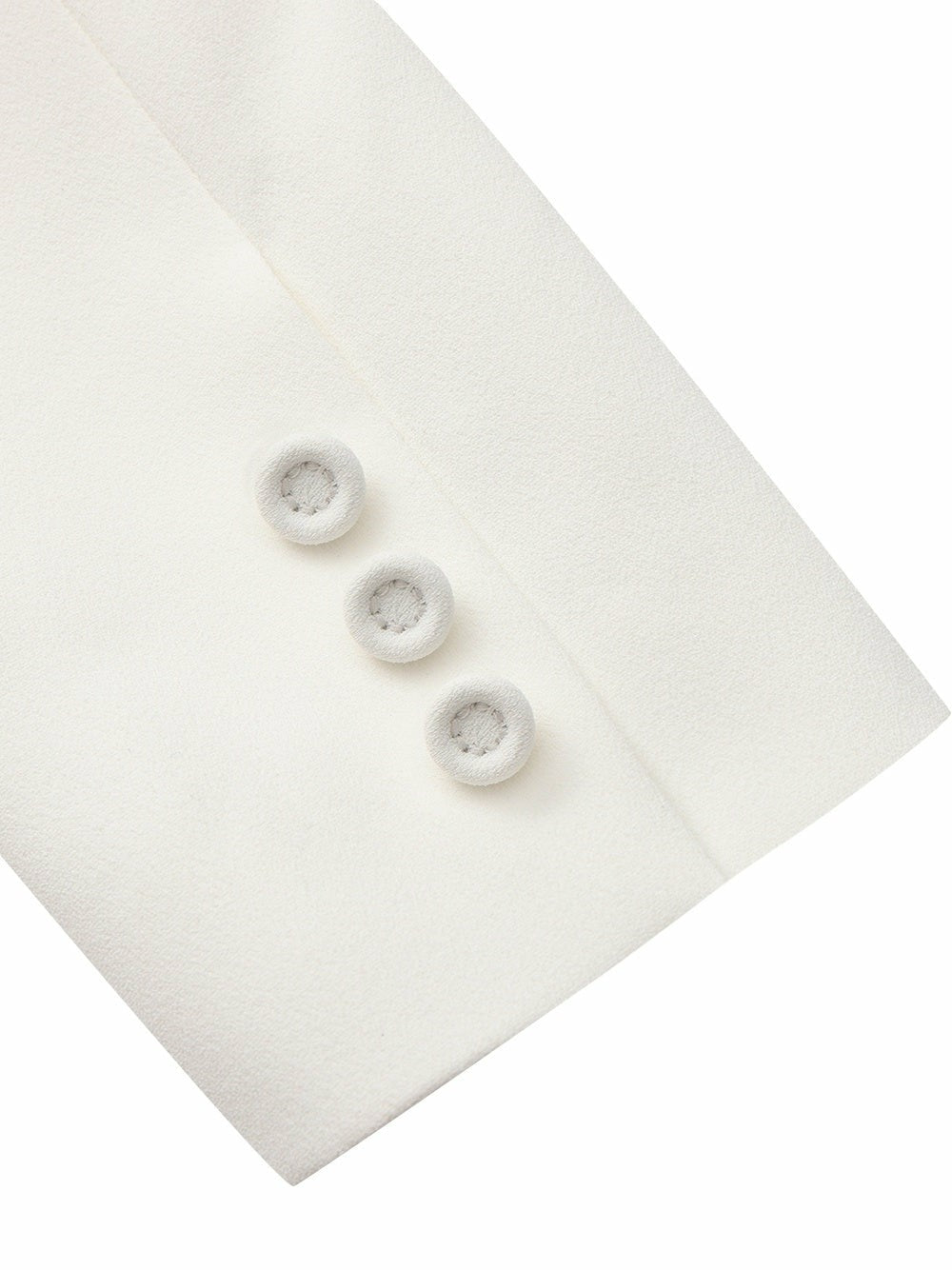 Nana Jacqueline Yvette Satin Lapel Tailored White Structured Blazer White