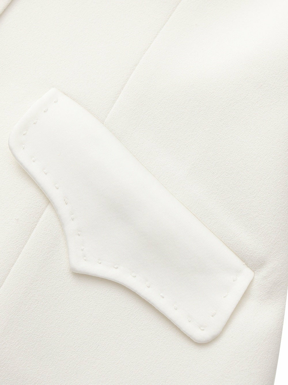 Nana Jacqueline Yvette Satin Lapel Tailored White Structured Blazer White